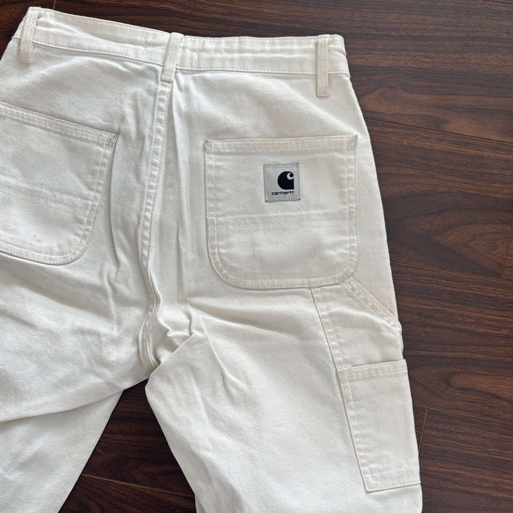 White Carhartt Work In Progress Jeans